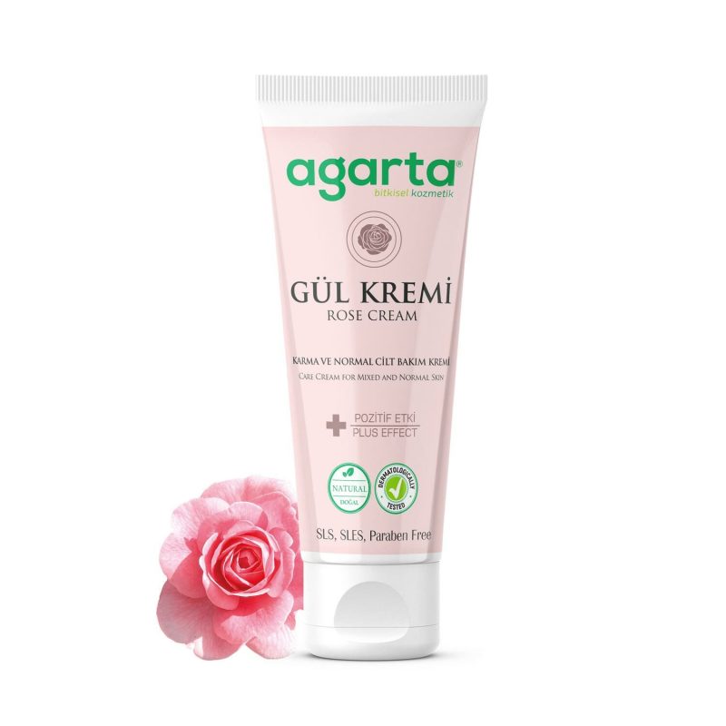 Doğal Yüz Ve El Nemlendirici Gül Aromalı Cilt Bakım Kremi 75 ml Şifa Diyarı