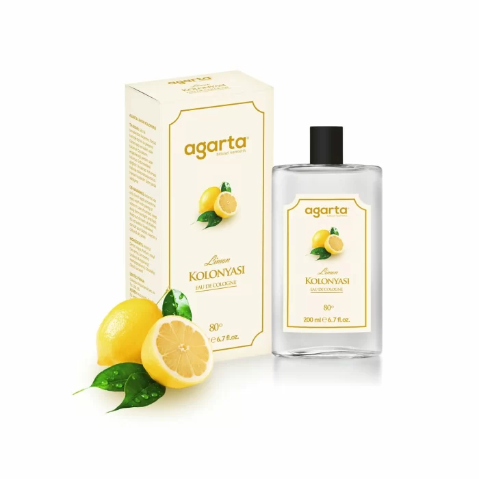 Agarta 80 Derece Limon Kolonyası Cam Şişe 200 ml şifa diyarı