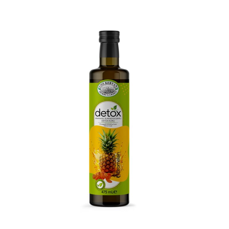 Ananaslı (Bromelain) ve Akasya Gamlı Detox (Detoks) Kürü 475 ml | Şifa ...